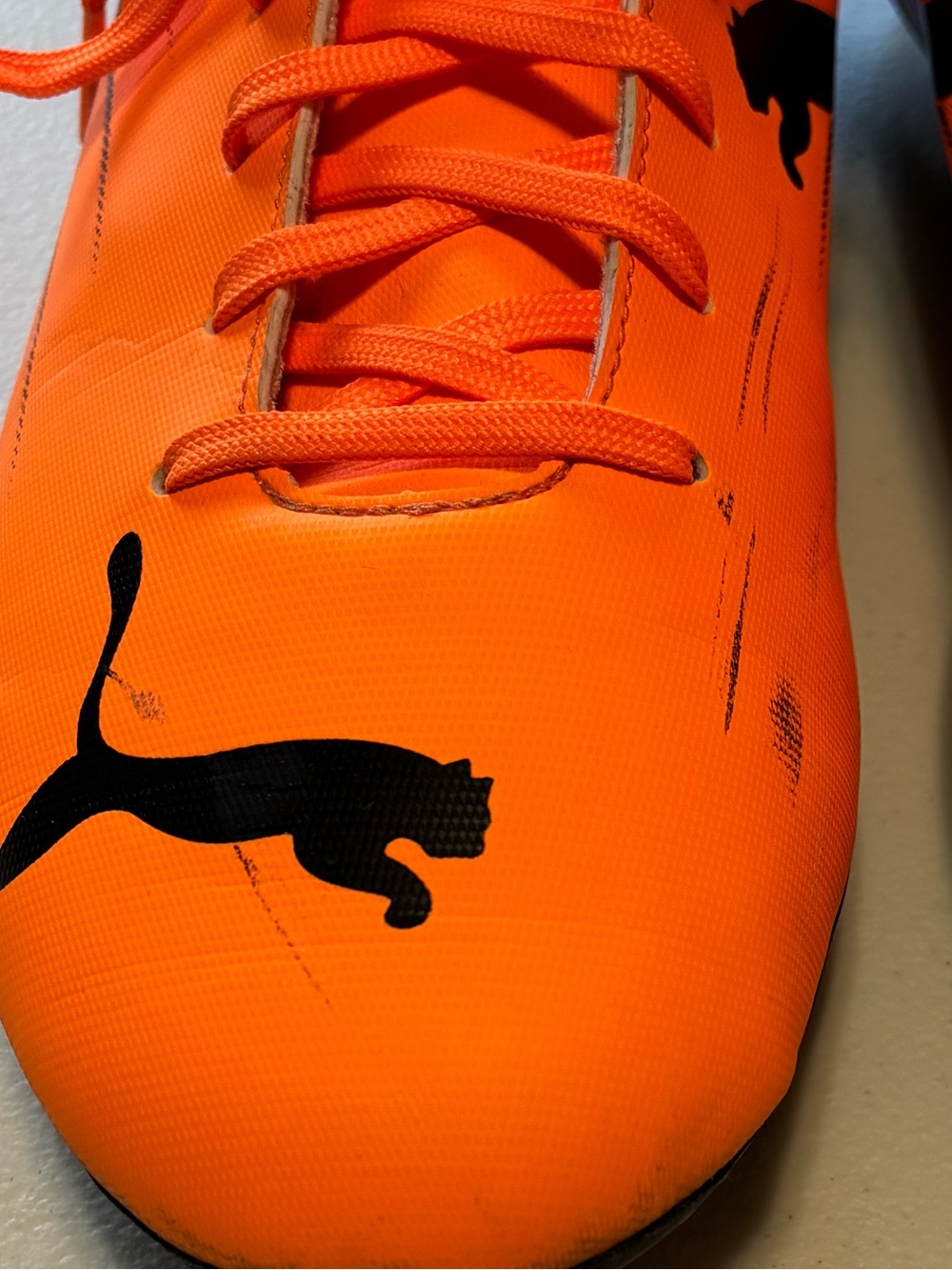 Puma Orange and Black Men's Soccer Cleats - Picture 10 of 10